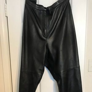 Black Leather Pants